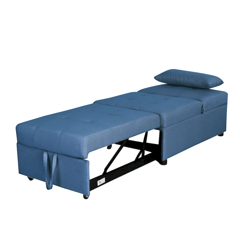 Lordear 4-1 Single futon Adjustable Sofa Bed Sofa Sleeper Folding Convertible Chair - 39.9 x 26.8