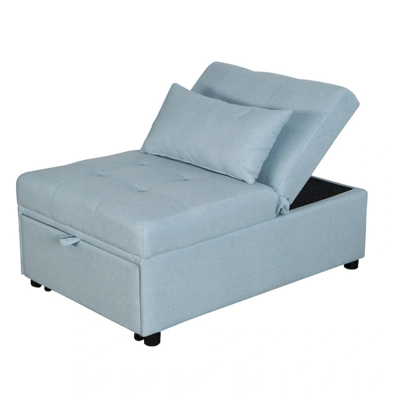 Lordear 4-1 Single futon Adjustable Sofa Bed Sofa Sleeper Folding Convertible Chair - 39.9 x 26.8