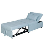 Lordear 4-1 Single futon Adjustable Sofa Bed Sofa Sleeper Folding Convertible Chair - 39.9 x 26.8