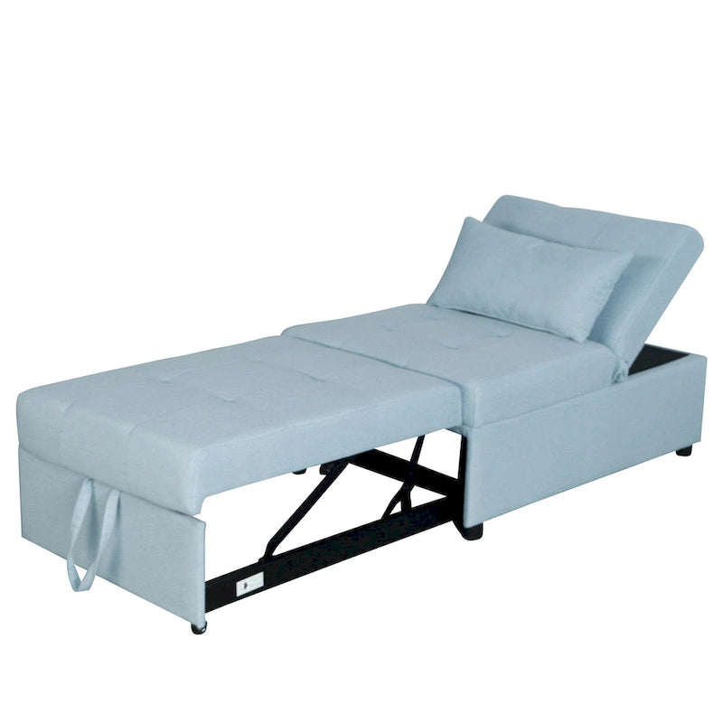 Lordear 4-1 Single futon Adjustable Sofa Bed Sofa Sleeper Folding Convertible Chair - 39.9 x 26.8