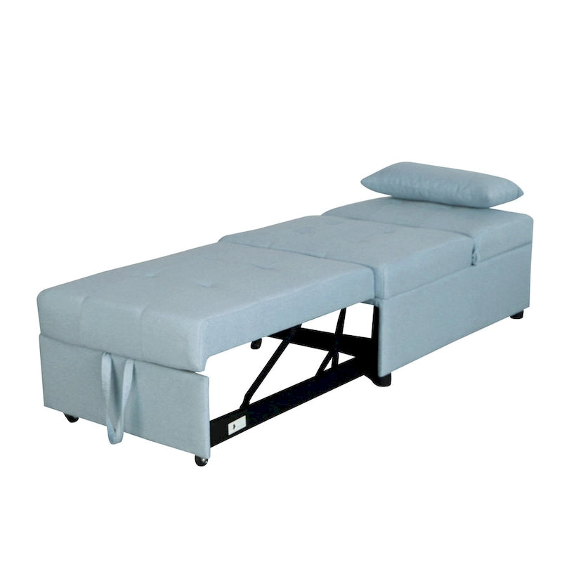Lordear 4-1 Single futon Adjustable Sofa Bed Sofa Sleeper Folding Convertible Chair - 39.9 x 26.8