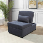 Lordear 4-1 Single futon Adjustable Sofa Bed Sofa Sleeper Folding Convertible Chair - 39.9 x 26.8