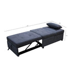 Lordear 4-1 Single futon Adjustable Sofa Bed Sofa Sleeper Folding Convertible Chair - 39.9 x 26.8