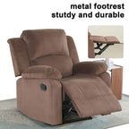Fauteuil inclinable manuel Ebello, rembourré et doux, en tissu respirant et doux pour la peau