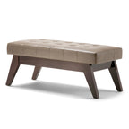 WYNDENHALL Tierney 40 inch Wide Mid Century Modern Rectangle Ottoman Bench