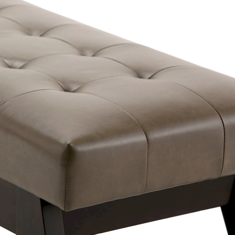 WYNDENHALL Tierney 40 inch Wide Mid Century Modern Rectangle Ottoman Bench