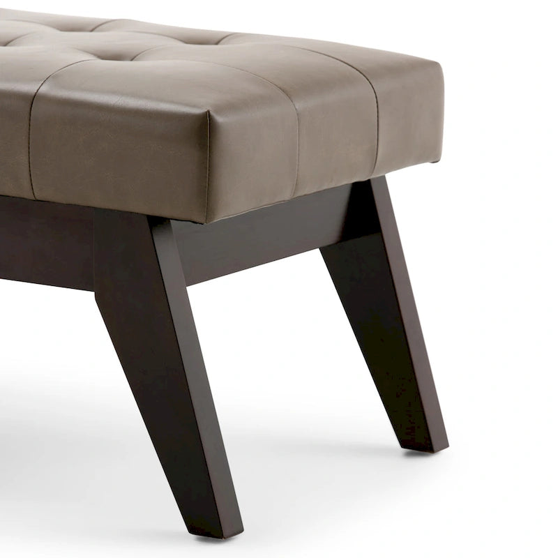 WYNDENHALL Tierney 40 inch Wide Mid Century Modern Rectangle Ottoman Bench