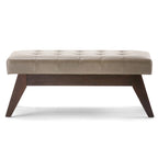 WYNDENHALL Tierney 40 inch Wide Mid Century Modern Rectangle Ottoman Bench