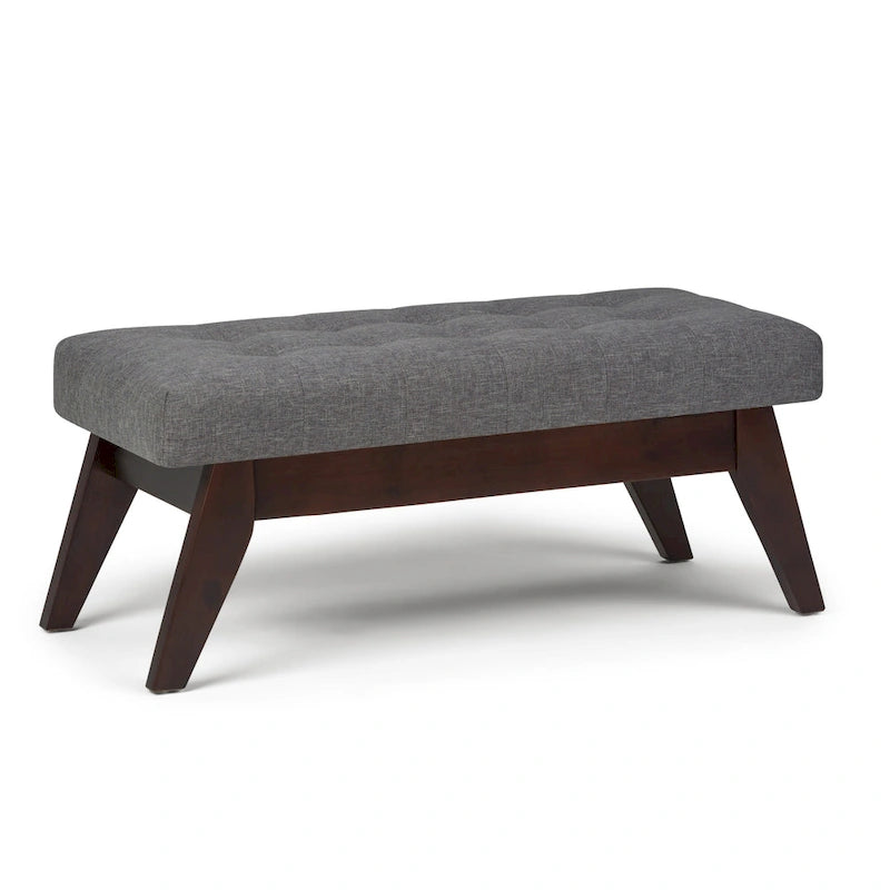 WYNDENHALL Tierney 40 inch Wide Mid Century Modern Rectangle Ottoman Bench