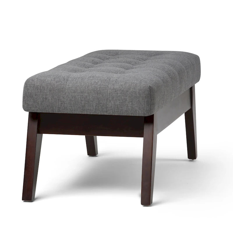 WYNDENHALL Tierney 40 inch Wide Mid Century Modern Rectangle Ottoman Bench