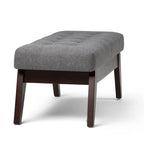 WYNDENHALL Tierney 40 inch Wide Mid Century Modern Rectangle Ottoman Bench