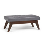 WYNDENHALL Tierney 40 inch Wide Mid Century Modern Rectangle Ottoman Bench
