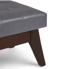 WYNDENHALL Tierney 40 inch Wide Mid Century Modern Rectangle Ottoman Bench