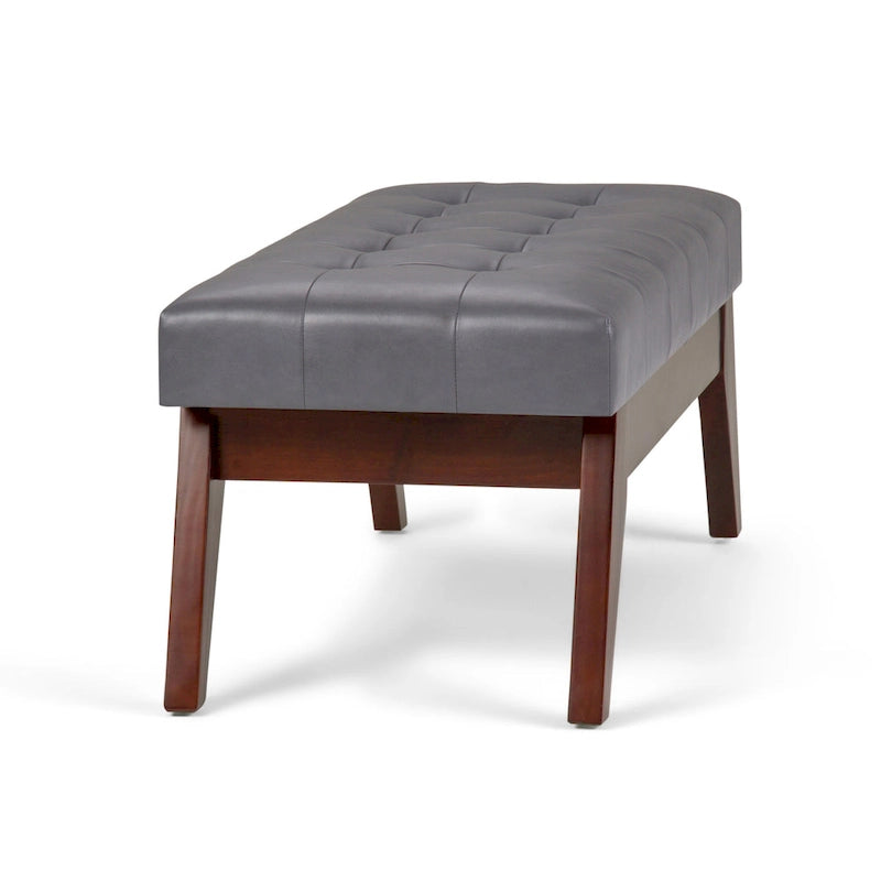 WYNDENHALL Tierney 40 inch Wide Mid Century Modern Rectangle Ottoman Bench