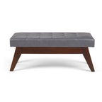 WYNDENHALL Tierney 40 inch Wide Mid Century Modern Rectangle Ottoman Bench