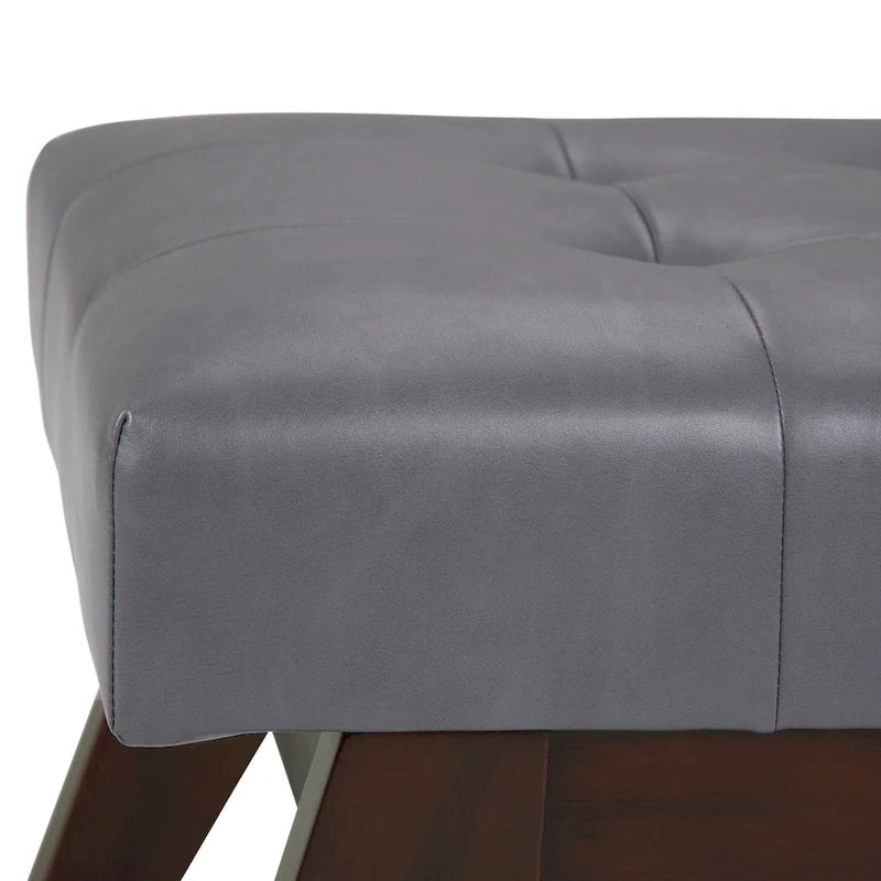 WYNDENHALL Tierney 40 inch Wide Mid Century Modern Rectangle Ottoman Bench