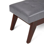 WYNDENHALL Tierney 40 inch Wide Mid Century Modern Rectangle Ottoman Bench