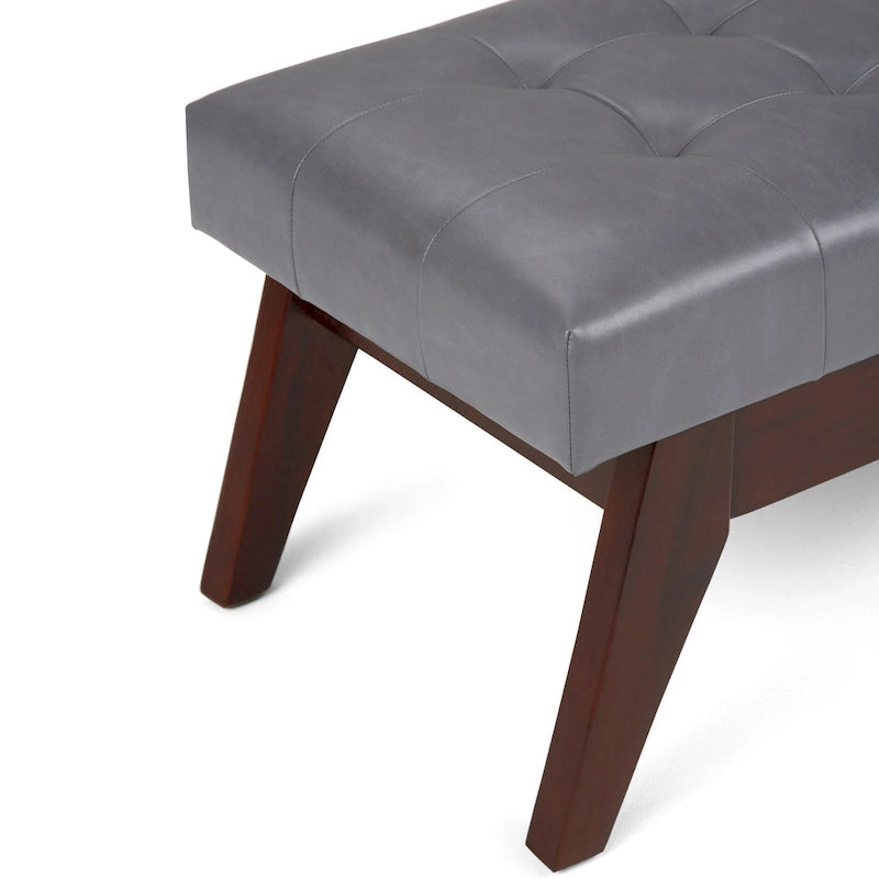 WYNDENHALL Tierney 40 inch Wide Mid Century Modern Rectangle Ottoman Bench