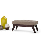 WYNDENHALL Tierney 40 inch Wide Mid Century Modern Rectangle Ottoman Bench