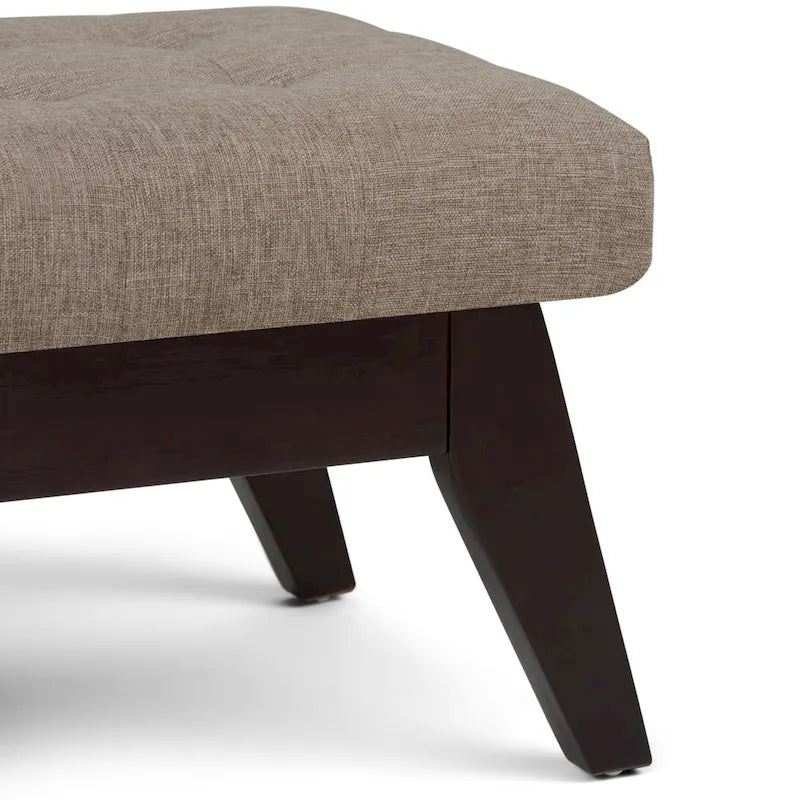 WYNDENHALL Tierney 40 inch Wide Mid Century Modern Rectangle Ottoman Bench