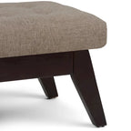WYNDENHALL Tierney 40 inch Wide Mid Century Modern Rectangle Ottoman Bench