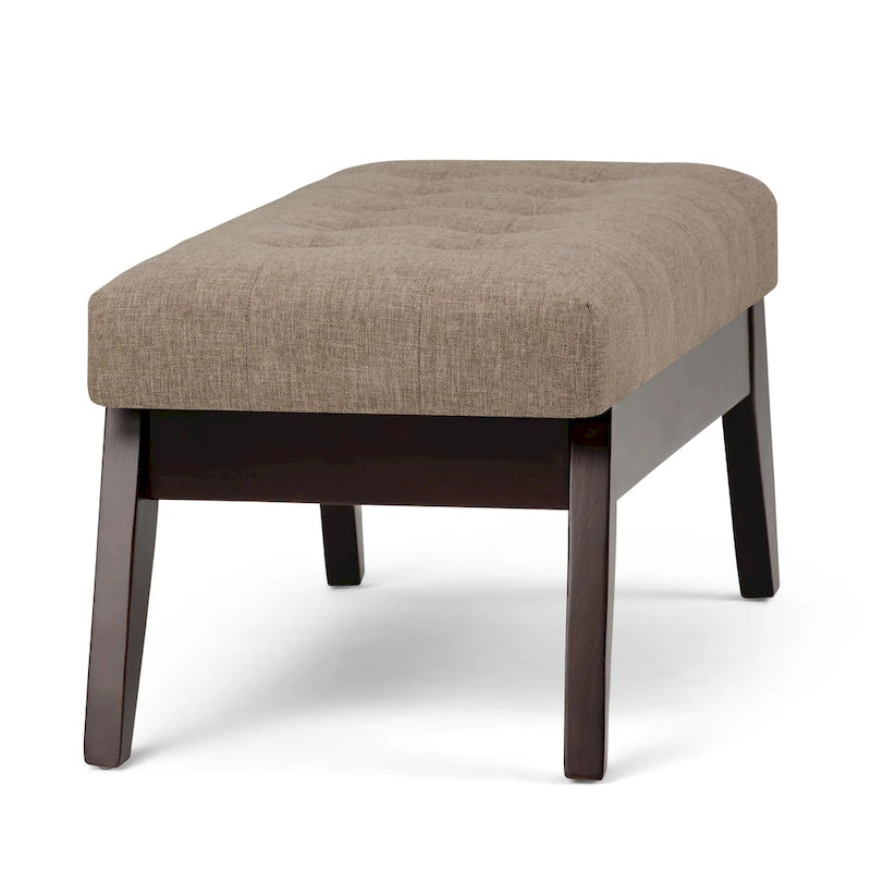 WYNDENHALL Tierney 40 inch Wide Mid Century Modern Rectangle Ottoman Bench