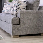 Nort Transitional Fabric Upholstered Flared Arms 2-Piece Sofa Set by Furniture of America