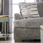 Nort Transitional Fabric Upholstered Flared Arms 2-Piece Sofa Set by Furniture of America