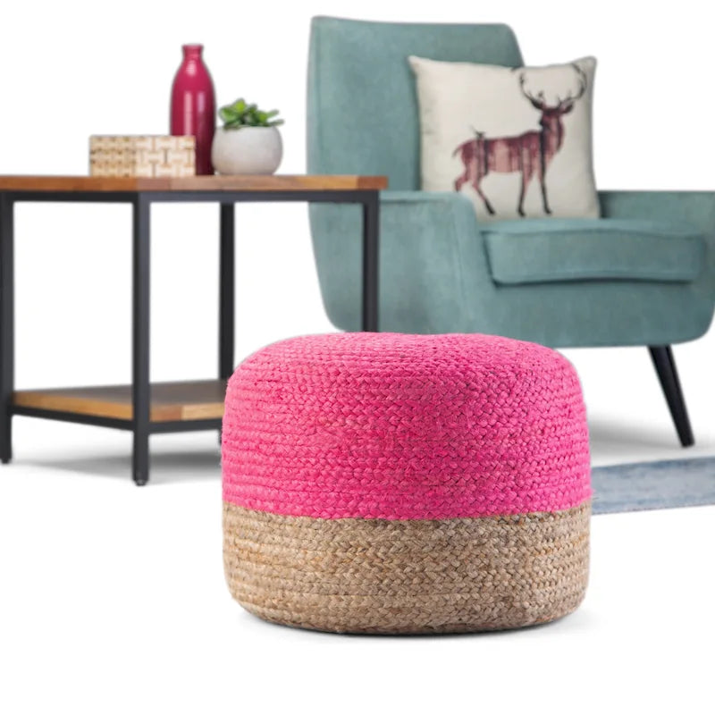 WYNDENHALL Pouf Rond Maron