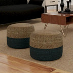 WYNDENHALL Pouf Rond Maron