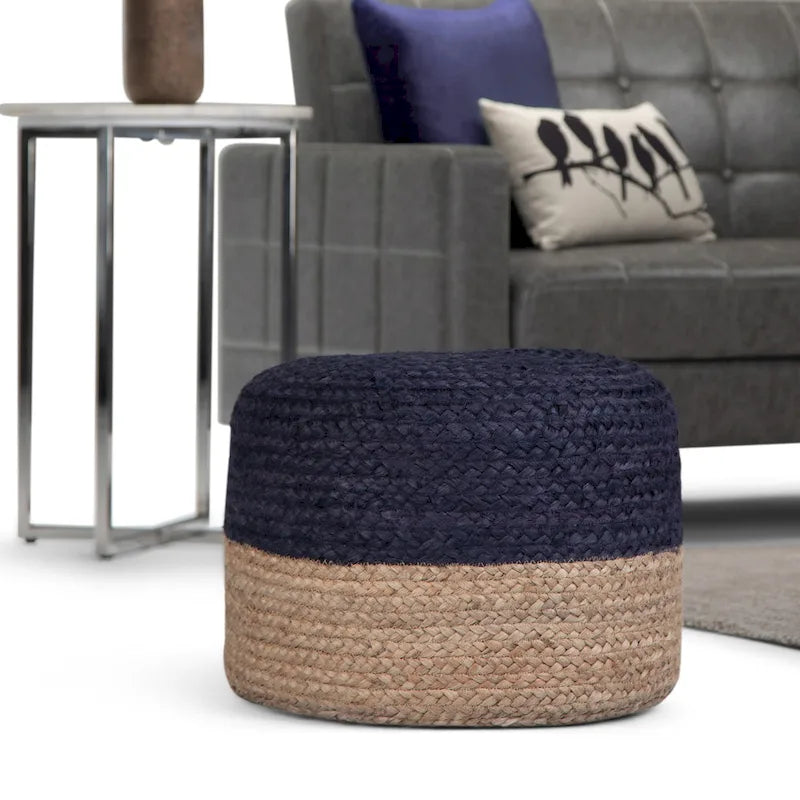 WYNDENHALL Pouf Rond Maron
