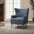 Fauteuil d'appoint Alpheus avec clous décoratifs par HULALA HOME