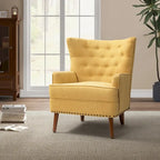 Fauteuil d'appoint Alpheus avec clous décoratifs par HULALA HOME