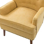 Fauteuil d'appoint Alpheus avec clous décoratifs par HULALA HOME