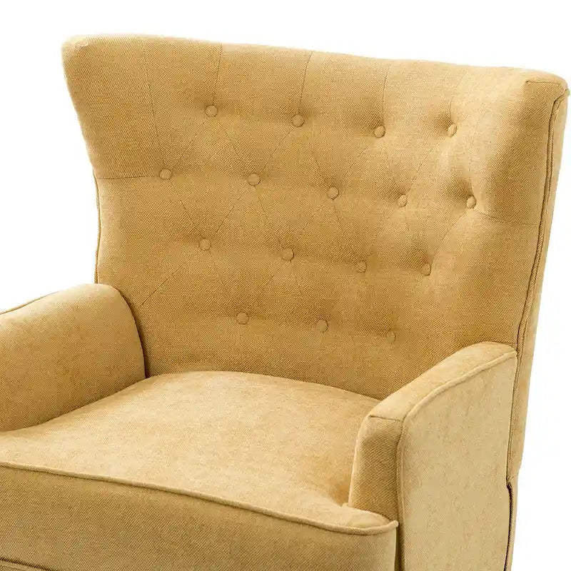 Fauteuil d'appoint Alpheus avec clous décoratifs par HULALA HOME