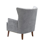 Fauteuil d'appoint Alpheus avec clous décoratifs par HULALA HOME