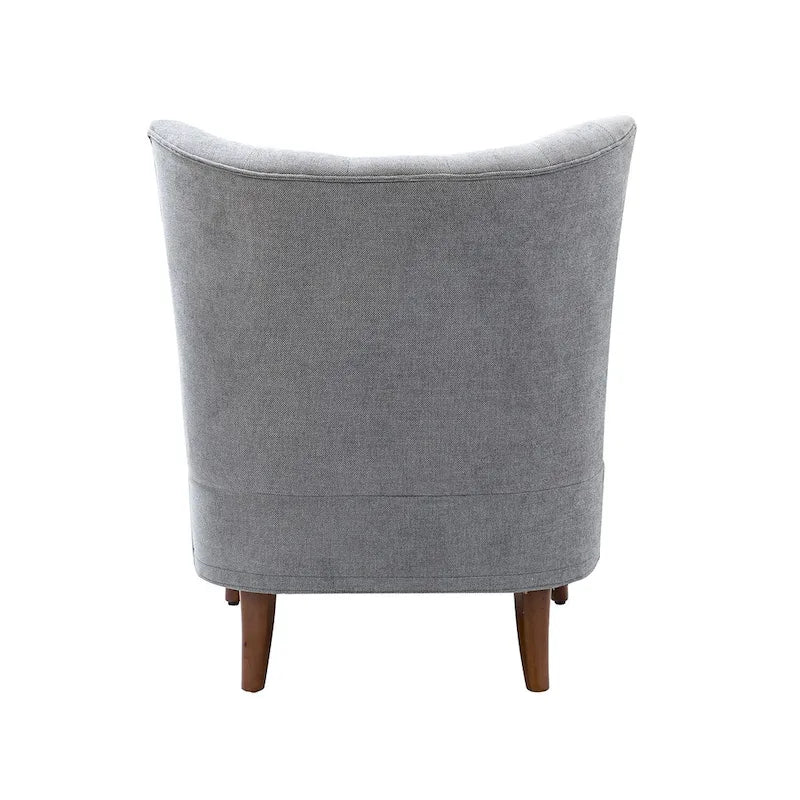 Fauteuil d'appoint Alpheus avec clous décoratifs par HULALA HOME