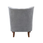 Fauteuil d'appoint Alpheus avec clous décoratifs par HULALA HOME