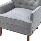 Fauteuil d'appoint Alpheus avec clous décoratifs par HULALA HOME