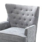 Fauteuil d'appoint Alpheus avec clous décoratifs par HULALA HOME