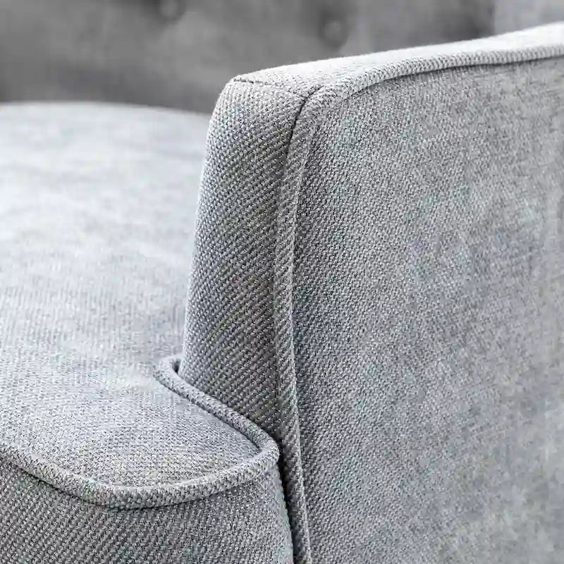 Fauteuil d'appoint Alpheus avec clous décoratifs par HULALA HOME