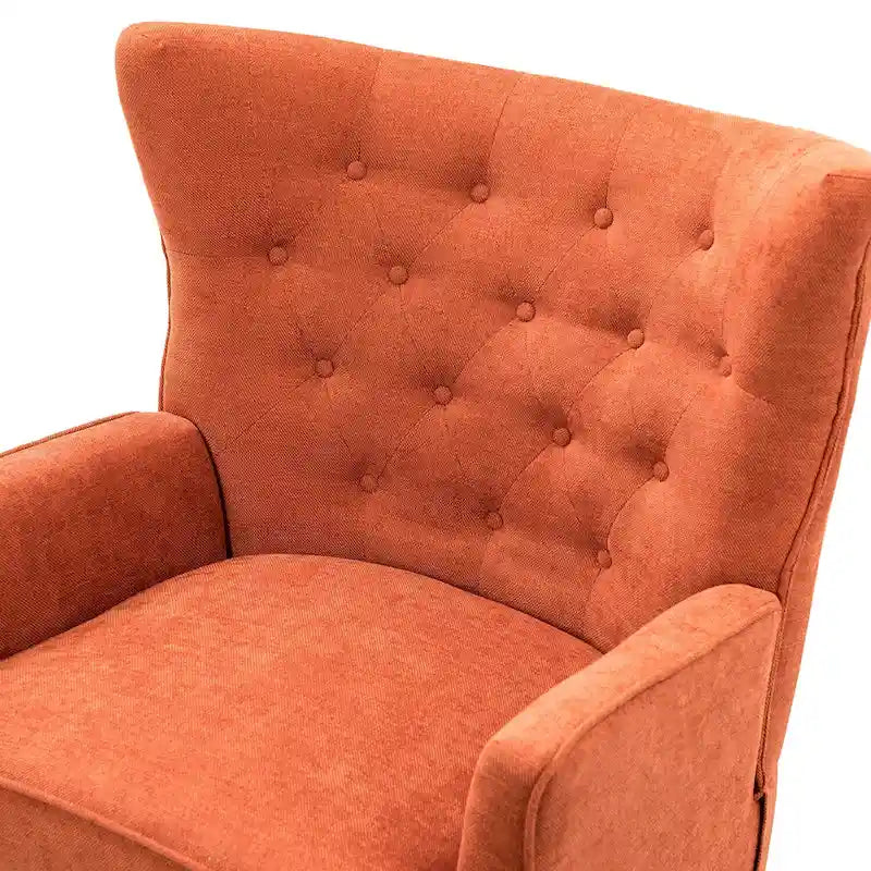 Fauteuil d'appoint Alpheus avec clous décoratifs par HULALA HOME