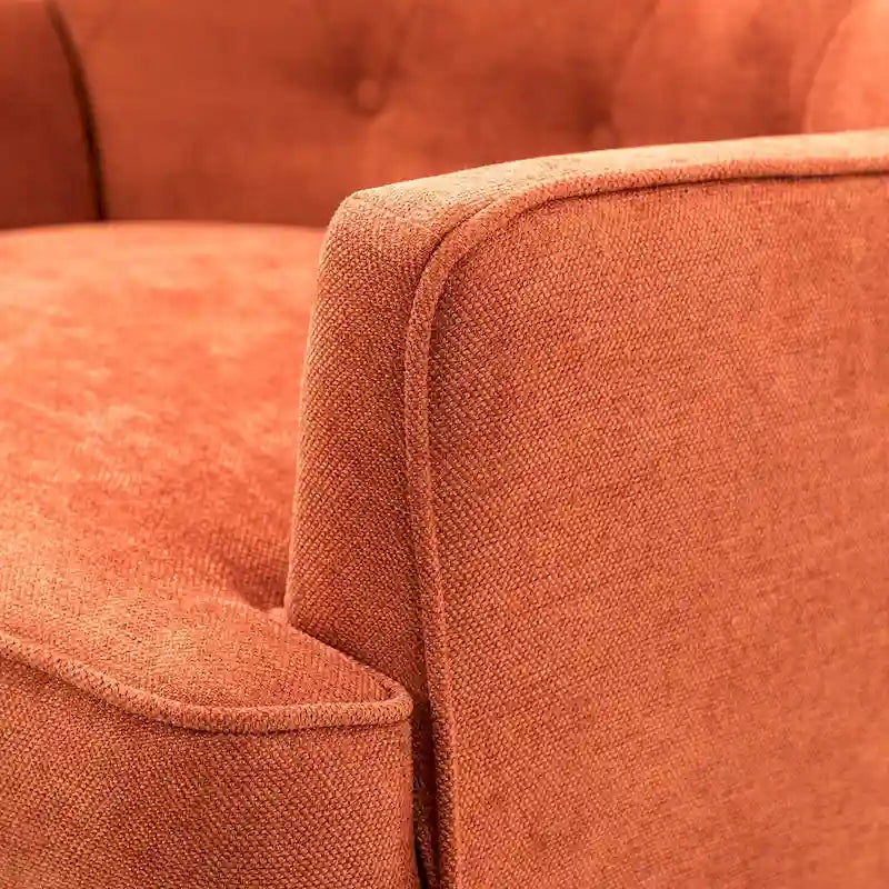 Fauteuil d'appoint Alpheus avec clous décoratifs par HULALA HOME