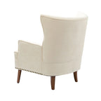 Fauteuil d'appoint Alpheus avec clous décoratifs par HULALA HOME