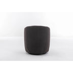 Fauteuil d'appoint pivotant en tissu Teddy, fauteuil club