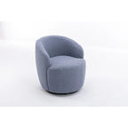 Fauteuil d'appoint pivotant en tissu Teddy, fauteuil club