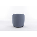 Fauteuil d'appoint pivotant en tissu Teddy, fauteuil club
