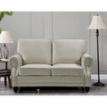 Causeuse Suffield en velours clouté