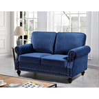 Causeuse Suffield en velours clouté