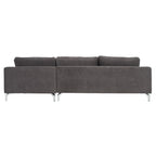 SAFAVIEH Couture Nicholsen Anthracite Grey Velvet Sofa